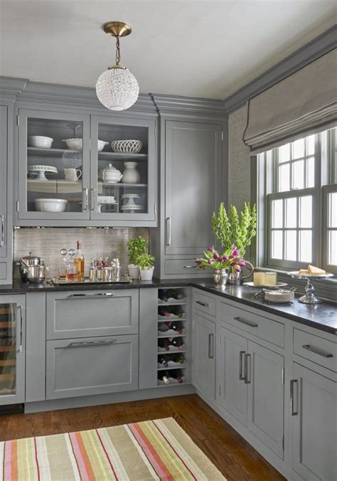 30 Grey Cabinets Black Countertop