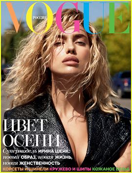 Irina Shayk Is Totally Blonde For Vogue Russia Irina Shayk Magazine Just Jared
