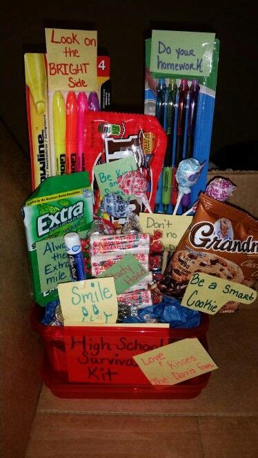 High School Survival Kit Some Cute Ideas To Include In A Care Package