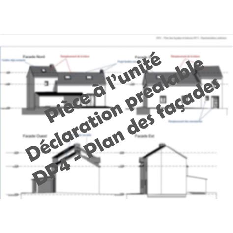Pièce DP plan des façades et toiture déclaration préalable d plan