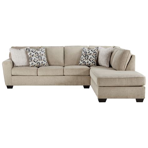 Signature Design By Ashley Decelle Contemporary 2 Piece Sectional With