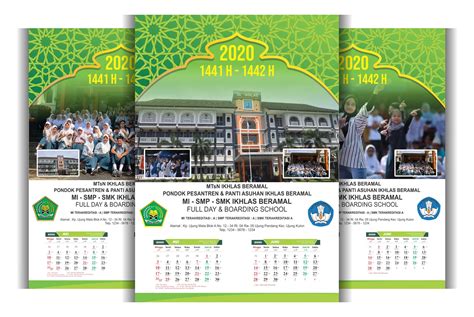 Download Template Kalender 2020 Untuk Sekolah Dan Pesantren Idn Grafis