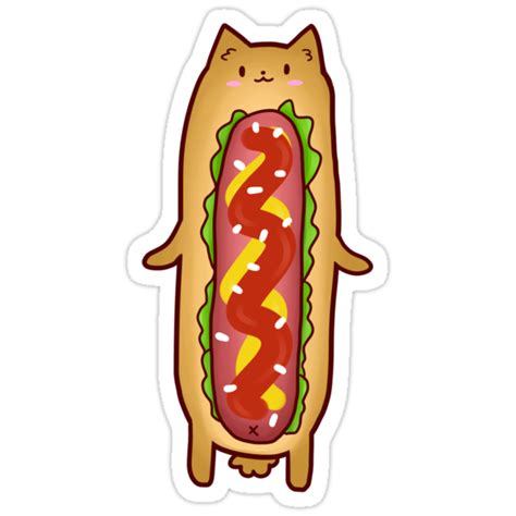 Hot Doggo Stickers By Patatesigats Redbubble