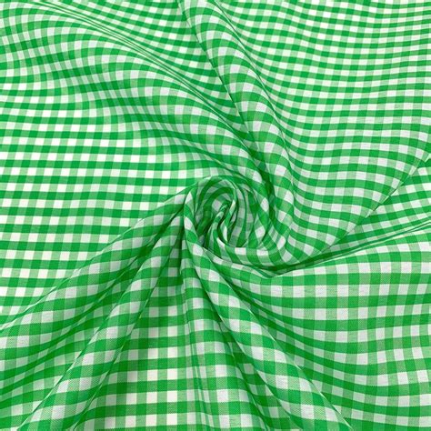 Kelly Green Gingham 18 Wide Square Fabric 60 Wide Etsy