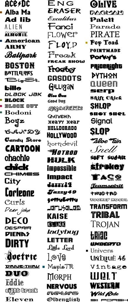 10 Best Font Types Images Different Fonts 50 Fonts Snippet Amp Ink 3