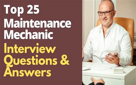 Top 25 Maintenance Mechanic Interview Questions And Answers In 2024