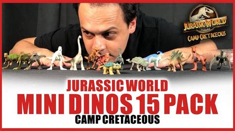 😱 ¡gran Unboxing De🦕15 Mini Dino Action Pack De Jurassic World Camp