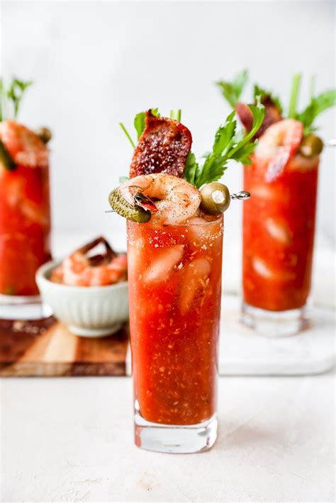 Seriously Spicy Bloody Marys With Spicy Candied Bacon Yes To Yolks
