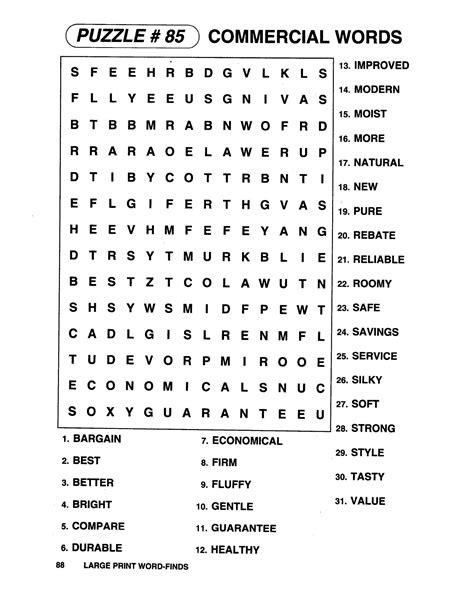 Word Search Books For Adults Large Print Large Print Word Search