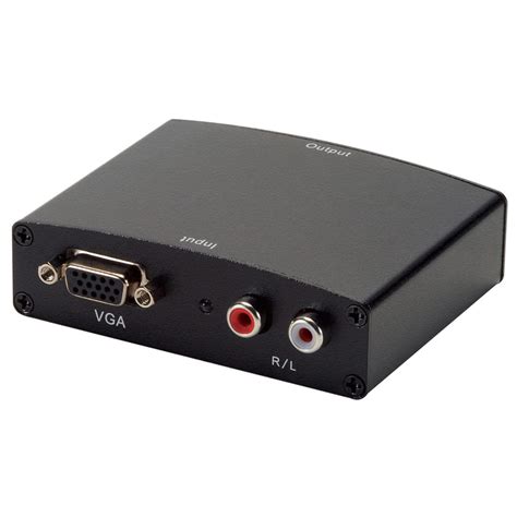 How to connect an old laptop that has vga video output to a tv or a monitor that only has hdmi input? VGA & R/L Stereo Audio to HDMI Converter with DC Adapter