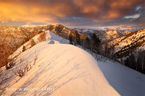Sunset Near Snowbasin Rory W Photography