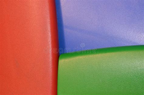 Three Colours Red Blue And Green With Textured Surface For Use As