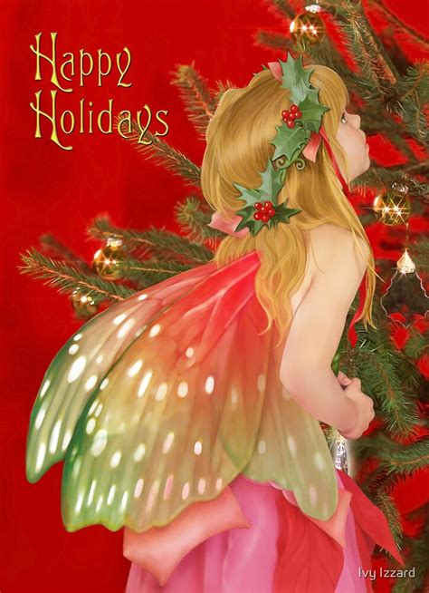 Christmas Tree Fairy By Ivy Izzard Redbubble
