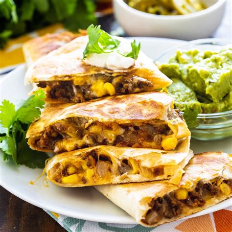 Ground Beef Quesadillas Spicy Southern Kitchen