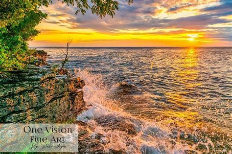 Another Beautiful Sunrise At Cave Point County Park Captured With My