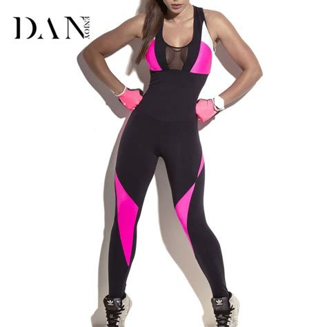 danejony sport suit women tracksuit yoga set backless gym running sportswear leggings tight