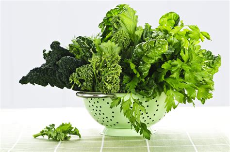 Dark Green Leafy Vegetables In Colander Boucher Naturopathic Medical