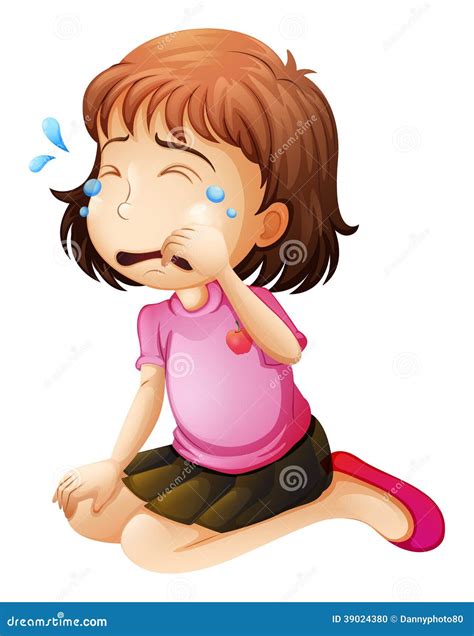 Girl Crying Clipart