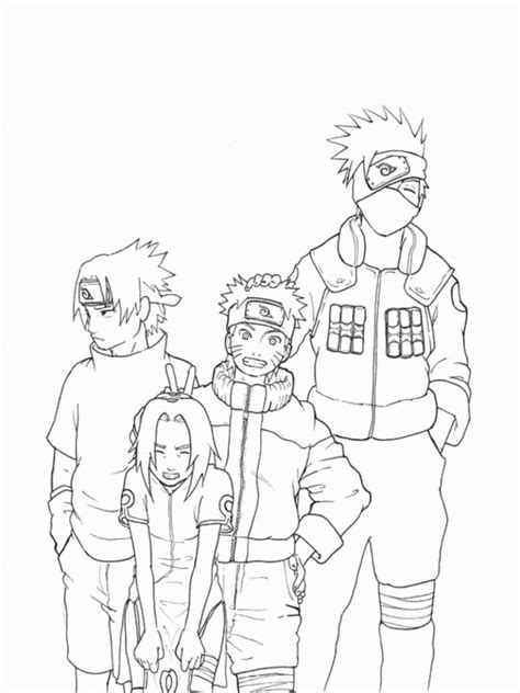 Kakashi Coloring Pages Coloring Home