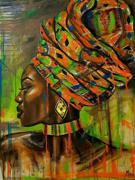 Original People Painting By Alina Manukyan Fine Art Art On Canvas Colors Of Africa African