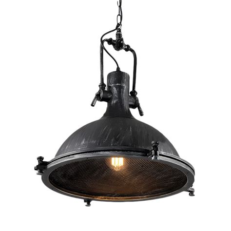 Antique Black Dome Pendant Light Industrial Metal 1 Bulb Bar Ceiling