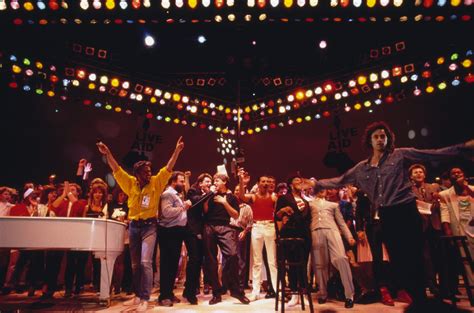 On july 13, 1985, at wembley stadium in london, prince charles and princess diana officially open live aid, a worldwide rock concert organized to raise live aid was the brainchild of bob geldof, the singer of an irish rock group called the boomtown rats. 33 years later, Queen's Live Aid performance is still pure magic