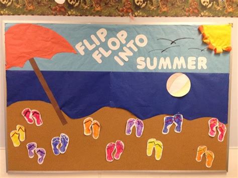 Flip Flop Into Summer Bulletin Board Idea Summer Bulletin Boards