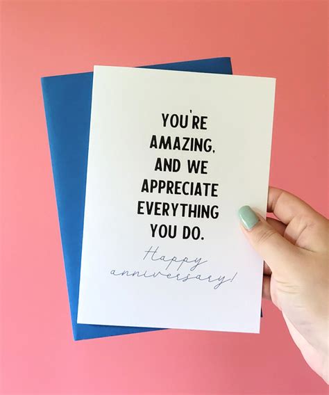 We Appreciate You Work Anniversary Card - Second Chance Cards · Lucky