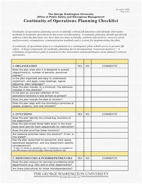 As each item on the checklist is ticked off, the person doing the inspection is. Get Our Image of Warehouse Safety Inspection Checklist Template | Business continuity planning ...