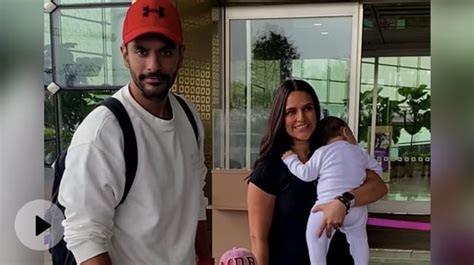 Neha Dhupia With Her Husband Angad Bedi Was Spotted At The Airport