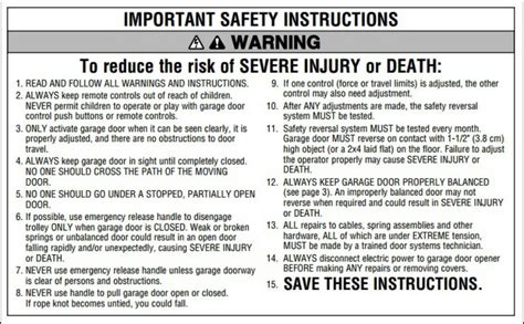Garage Door Safety Features Spot On Inspection