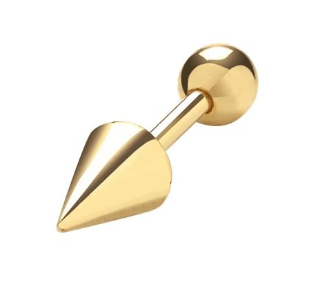 9ct Gold Earring Stud Spike Helix Cartilage Etsy UK