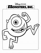 Coloring Disney Monsters Inc Movie Monster Colouring Sheets Covers Printable Books sketch template
