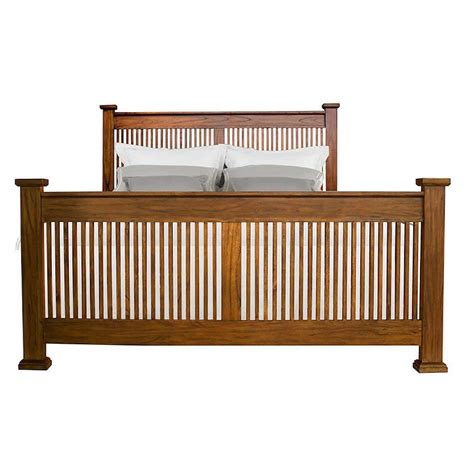 Aamerica Mission Hill Mihha5040 Queen Slat Bed With Posts Suburban