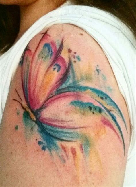 Watercolor Tattoo Watercolor Butterfly Tattoo