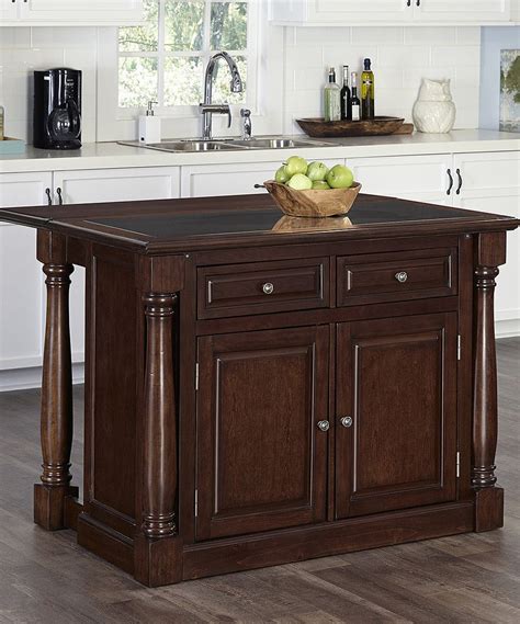 These beautiful granite kitchen islands with seating are a lovely addition to any eating space, and offer an extra bit of counter for bigger meal needs. Granite-Top Monarch Cherry Kitchen Island | Kitchen island ...