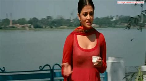 Midnight In India Hot Actress Aishwarya Rai Nipple Impression In Red Churidarexotic India