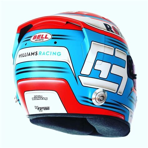 The colombian sported the same colours during his formula one days. George Russell - ROKiT Williams Mercedes - 2019 | Helmet ...