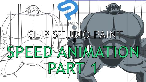 2d Animation Speed Process Cleanup Clip Studio Paint Youtube