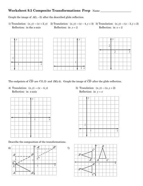 Geometry Composition Of Transformations Worksheet Naturalish