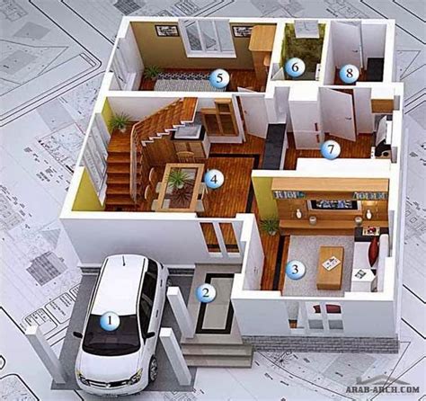 3d Modern House Plans Collection