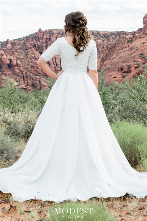 Tr12025 Modest Wedding Dress Ball Gown A Closet Full Of Dresses