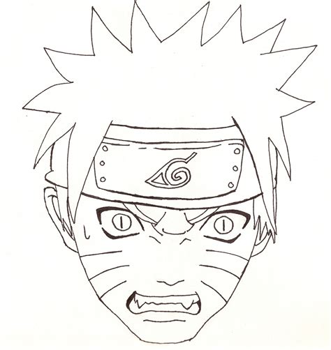 Naruto Head Outline By Cheshire5 On Deviantart