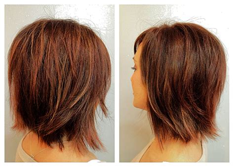 If you want to join this useful trend, check these 20 short hair styles for women over 50. Before & After ~ Mocha Brown with Copper and Peek-a-Boo ...