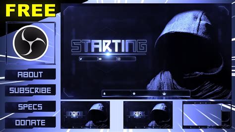 FREE HOLO Twitch Overlay Pack For OBS Studio Setup Tutorial YouTube