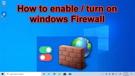 How To Enable Windows Firewall Youtube