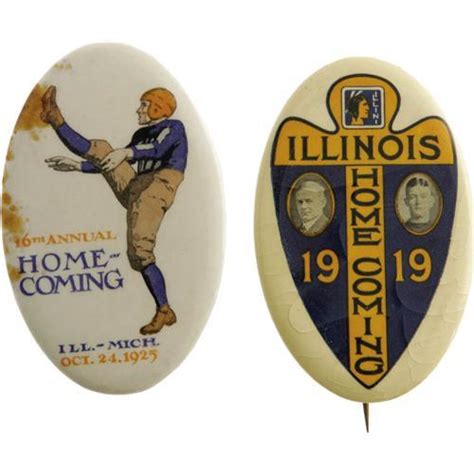 1919 35 University Of Illinois Homecoming Pins