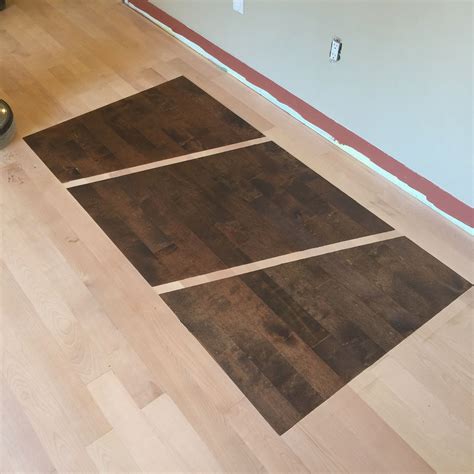 Stain Samples On Birch Hardwood Floor The Best Way To Decide On A New