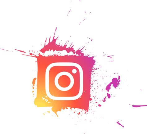 Download High Res Instagram Logo Splatter Png Transparent