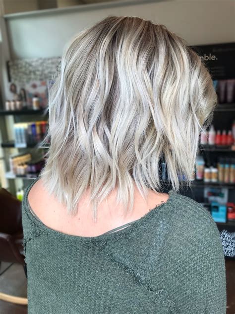 Icy blonde / short hair / short blonde / white blonde / rooty blonde